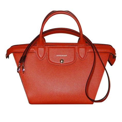 longchamp tasche leder rot|longchamp leather handbags sale.